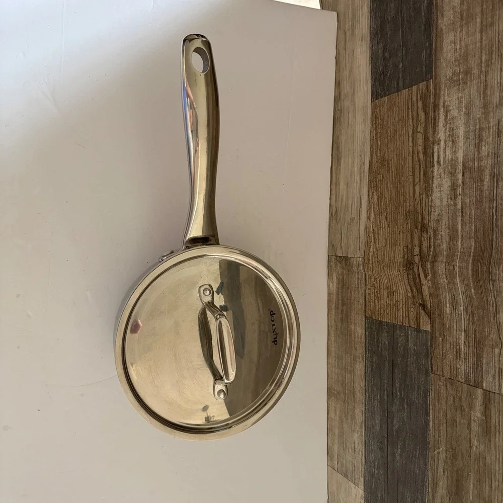 Duxtop 18/10 Stainless Steel Saucepan with Lid Induction Ready Silver